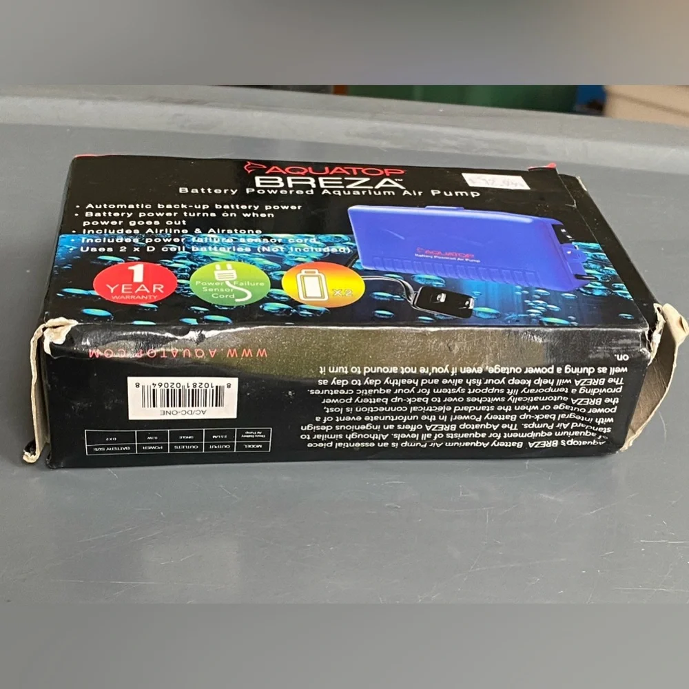 Aquatop BREZA Battery Powered Aquarium Air Pump with AC Power Failure Sensor